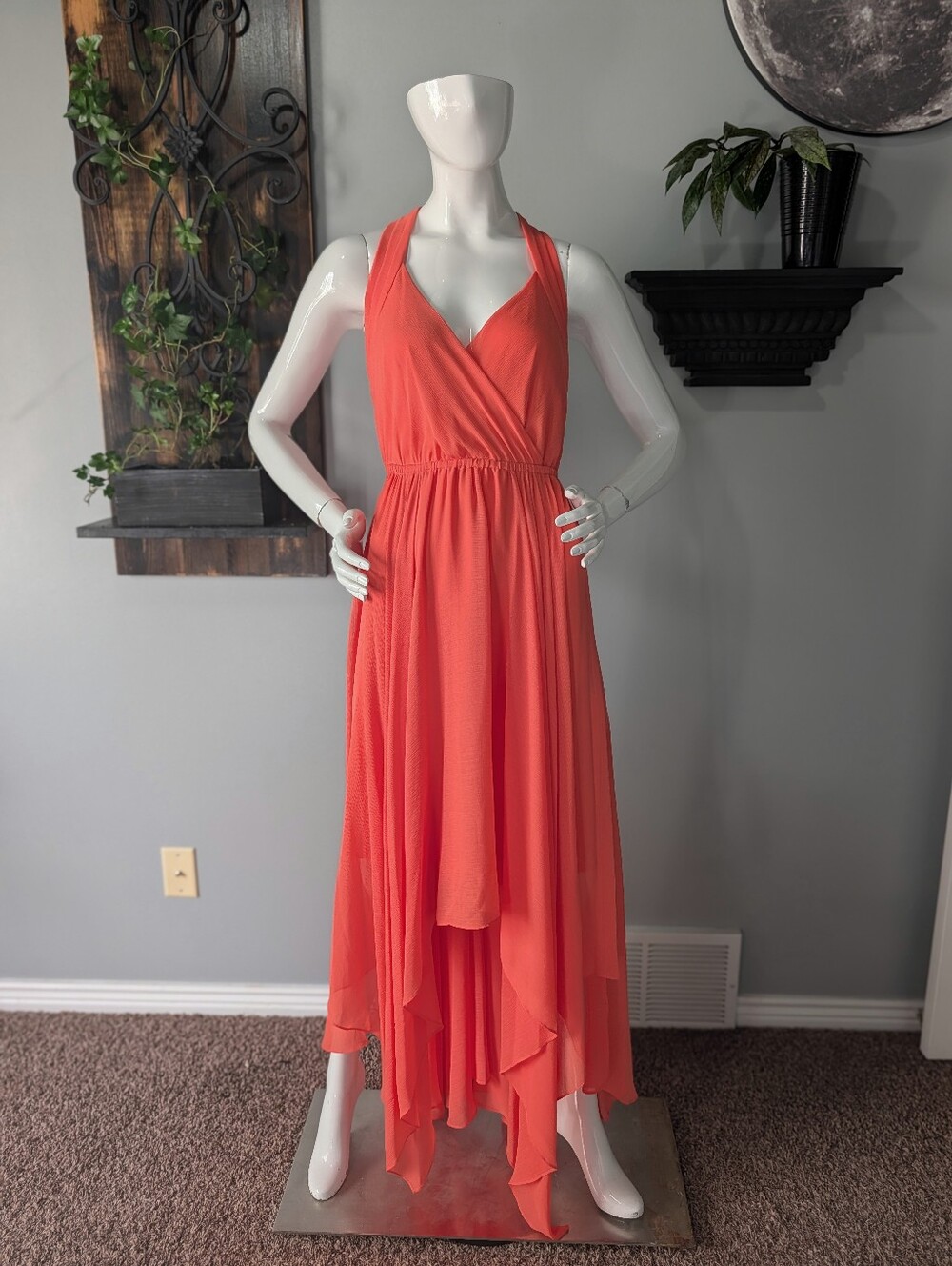 BCBG MaxAzria Coral Gown